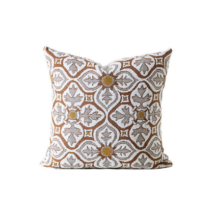 Federa per cuscino in ciniglia di ispirazione vintage - Marrone - 45cm x 45cm - image 5