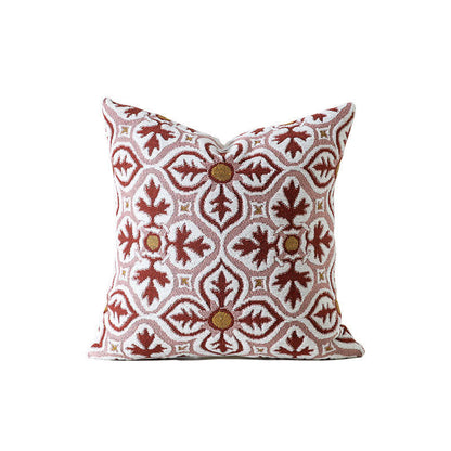 Federa per cuscino in ciniglia di ispirazione vintage - Rosa - 45cm x 45cm - image 4