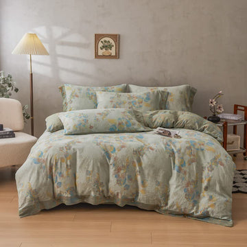 Set di biancheria da letto in cotone botanico Refresh (4 pezzi) - Matrimoniale Grande - image 0