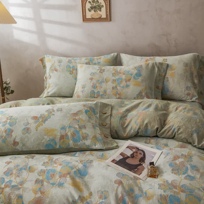 Set di biancheria da letto in cotone botanico Refresh (4 pezzi) - image 5