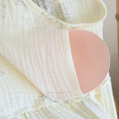 Pigiama in cotone con stampa a foglie e canotta - image 8