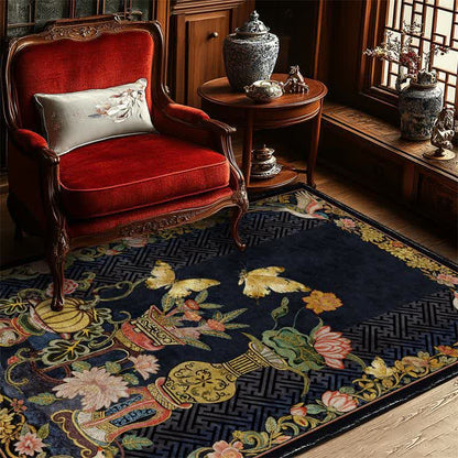 Tappeto pieghevole vintage floreale e con uccelli Ownkoti - image 3