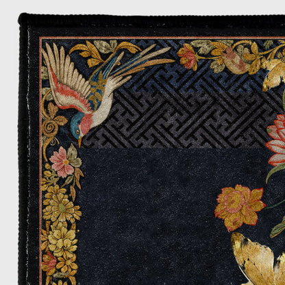 Tappeto pieghevole vintage floreale e con uccelli Ownkoti - image 7