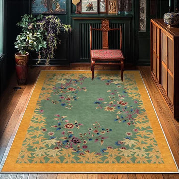 Tappeto antiscivolo floreale con foglie d'acero Ownkoti - 243*304cm - image 0