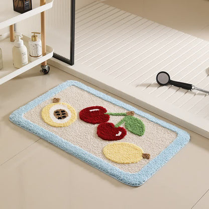 Tappetino da bagno antiscivolo con frutta divertente - C - 50CM x 80CM - image 3
