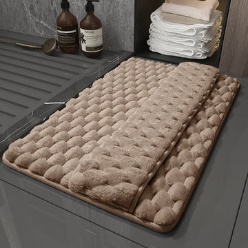 Tappetino da bagno antiscivolo assorbente in tinta unita - Caffè - 60CM x 90CM - image 0