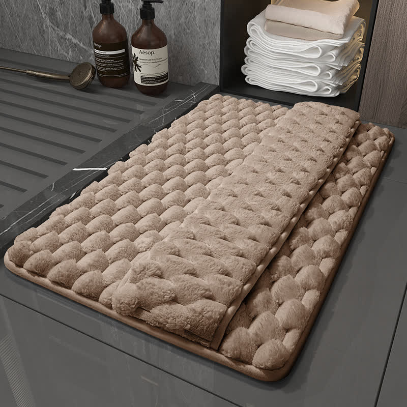 Tappetino da bagno antiscivolo assorbente in tinta unita - Caffè - 60CM x 90CM - image 0
