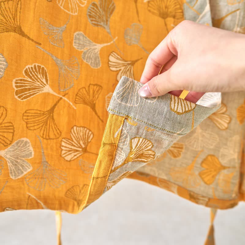 Kimono in garza di cotone Ginkgo Biloba - image 54