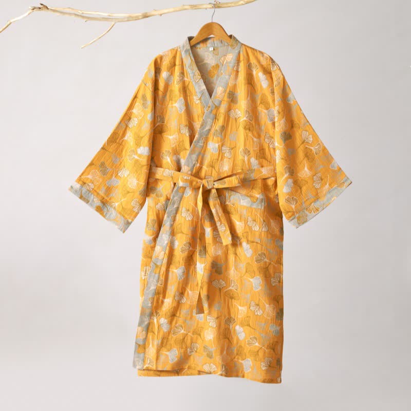Kimono in garza di cotone Ginkgo Biloba - image 48