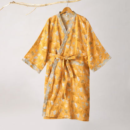 Kimono in garza di cotone Ginkgo Biloba - image 48