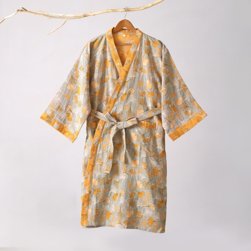 Kimono in garza di cotone Ginkgo Biloba - image 58