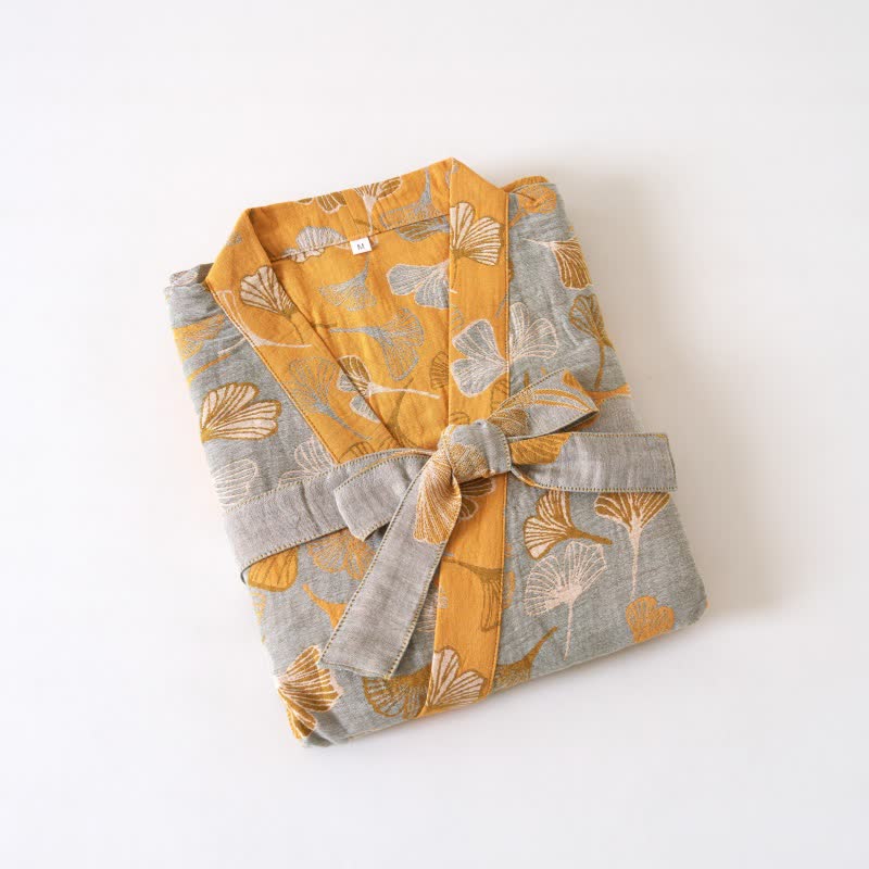 Kimono in garza di cotone Ginkgo Biloba - image 61