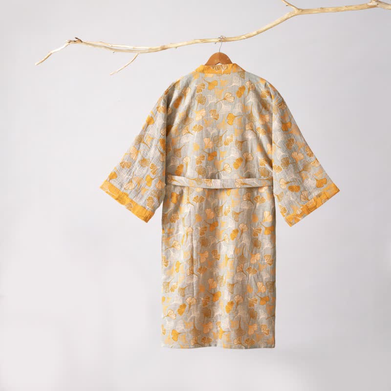 Kimono in garza di cotone Ginkgo Biloba - image 60