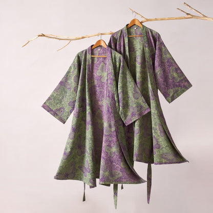 Kimono in garza di cotone Dreamy Butterfly - image 1