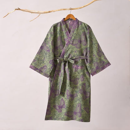 Kimono in garza di cotone Dreamy Butterfly - image 3
