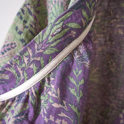 Camicia da notte in cotone con volant e motivo botanico - image 12