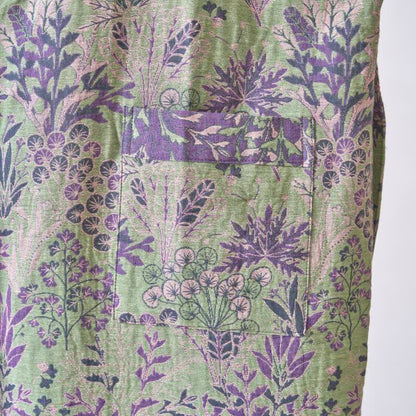 Kimono in garza di cotone con piante botaniche - image 13