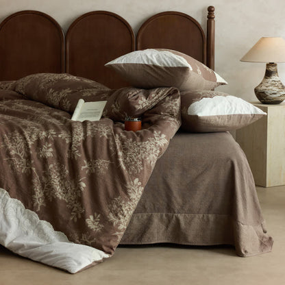 Set copripiumino in misto lino rustico (4 pezzi) - image 1