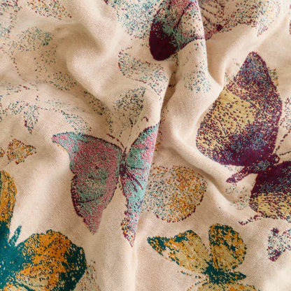 Elegante coperta in cotone con nappa a farfalla - image 9