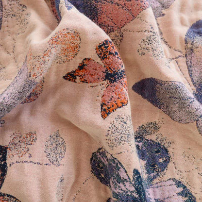 Elegante coperta in cotone con nappa a farfalla - image 4