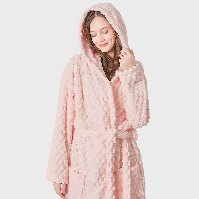 Accappatoio con cappuccio assorbente unisex Ownkot Soild Color - image 5