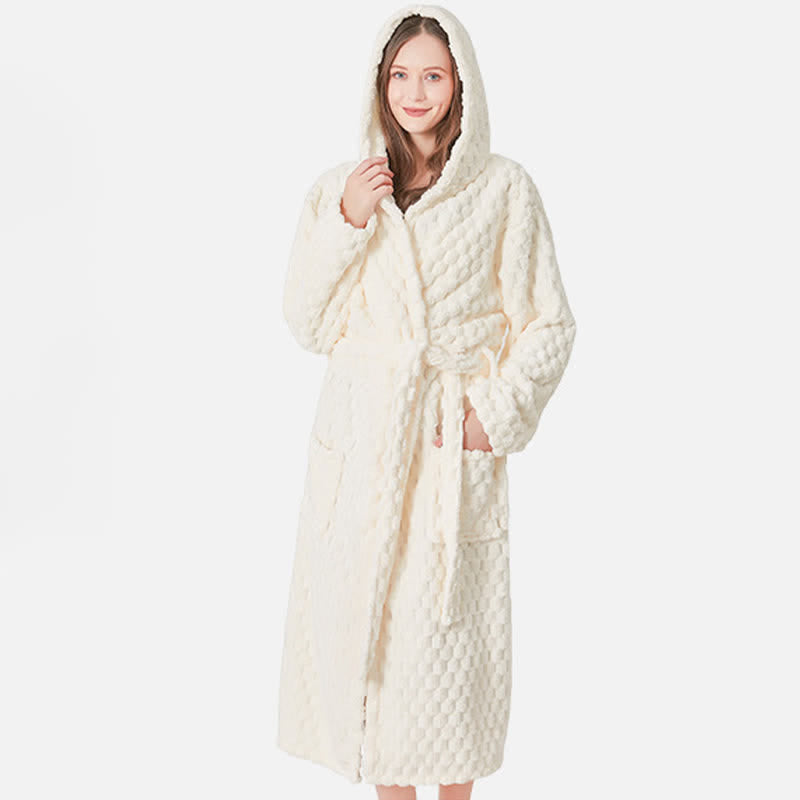 Accappatoio con cappuccio assorbente unisex Ownkot Soild Color - image 7