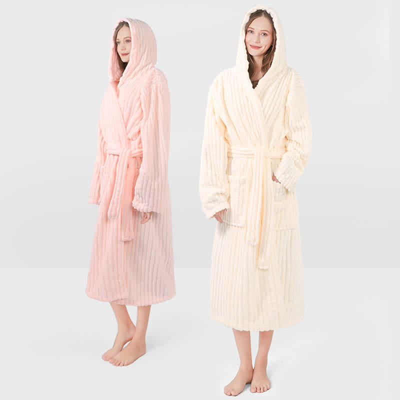 Accappatoio unisex con cappuccio in peluche Ownkot Cloud-Soft - image 1