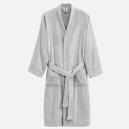 Accappatoio unisex in spugna per hotel e spa Ownkot - Grigio chiaro - XL - image 12