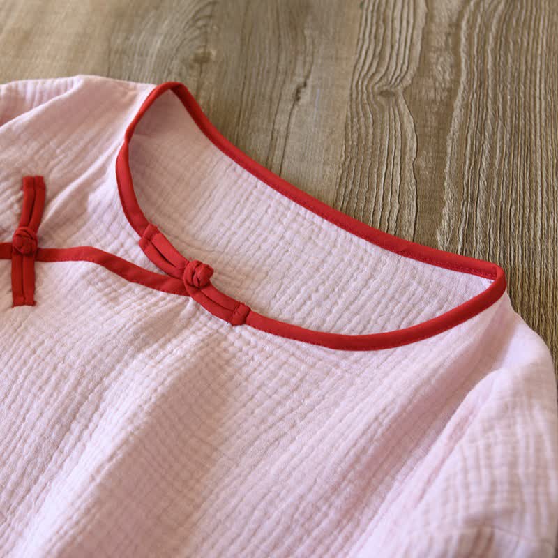 Kimono in garza di cotone in stile orientale - image 7
