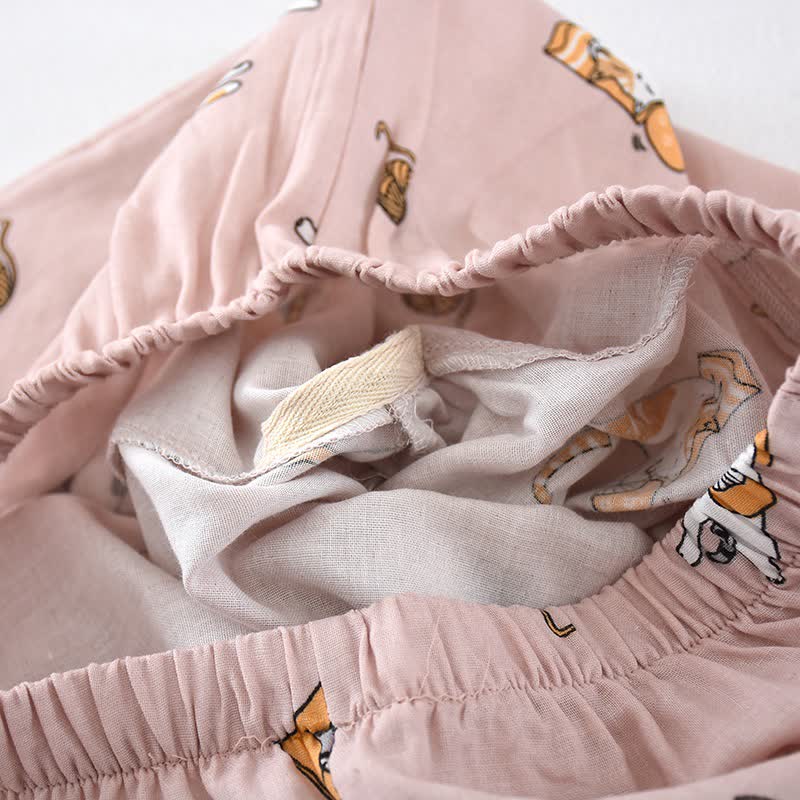 Kimono in cotone con gatto coordinato per coppia - image 15