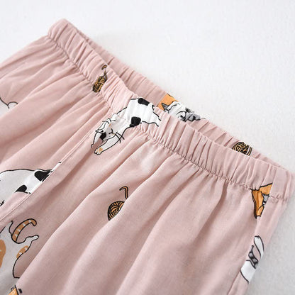 Kimono in cotone con gatto coordinato per coppia - image 4