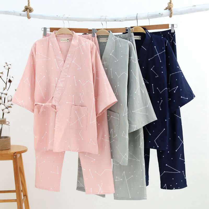 Kimono in cotone coordinato per coppia - image 0