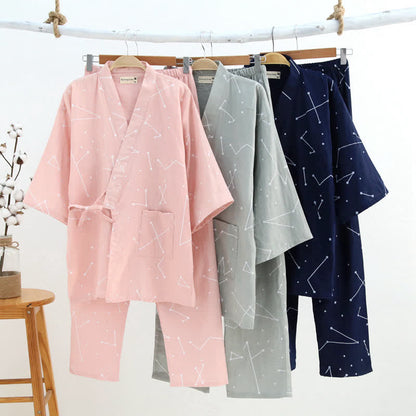 Kimono in cotone coordinato per coppia - image 0