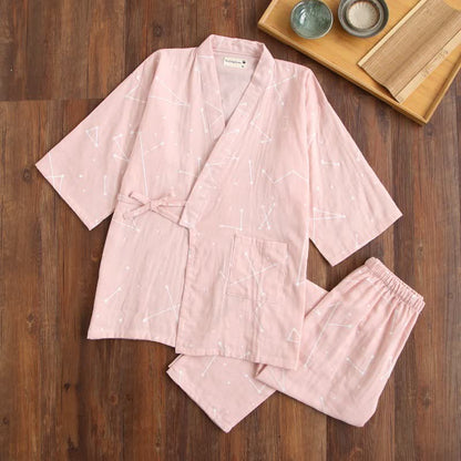Kimono in cotone coordinato per coppia - Rosa - Donne - L - image 2