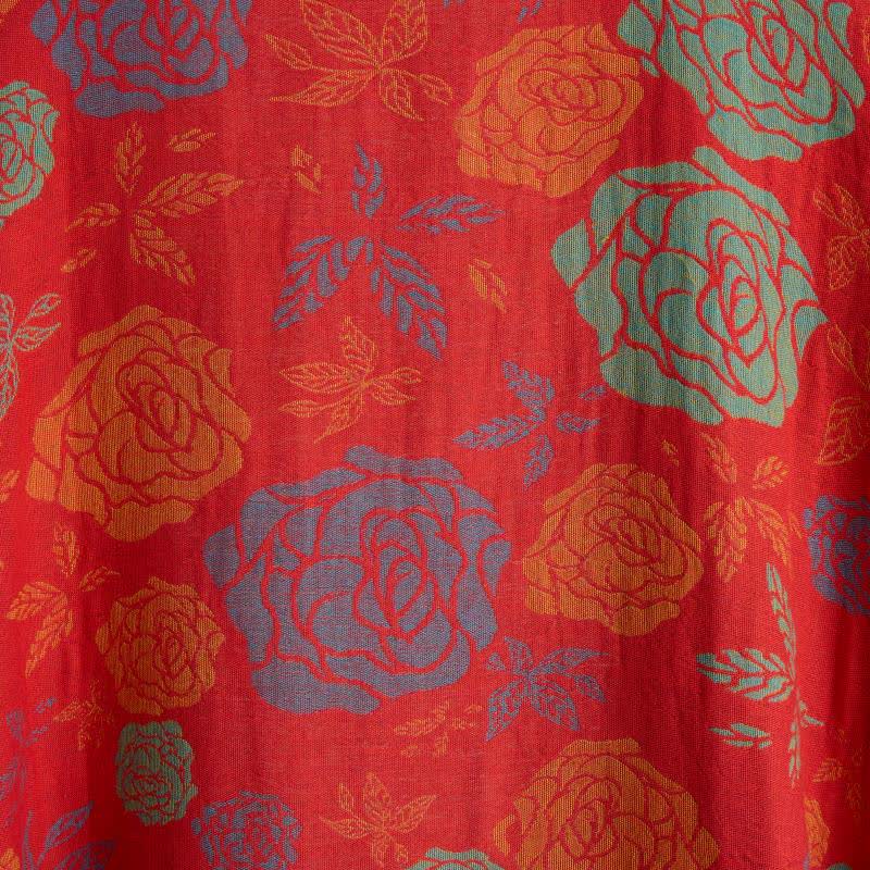 Kimono romantico in garza di cotone color rosa - image 7