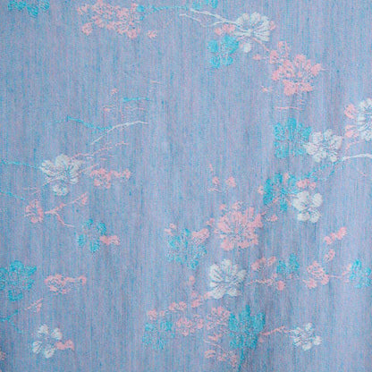 Grazioso kimono in garza di cotone con fiori di prugna - image 5
