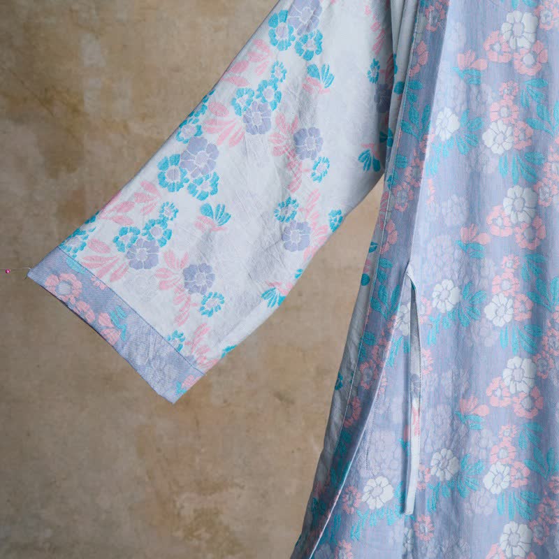 Grazioso kimono in garza di cotone floreale - image 10