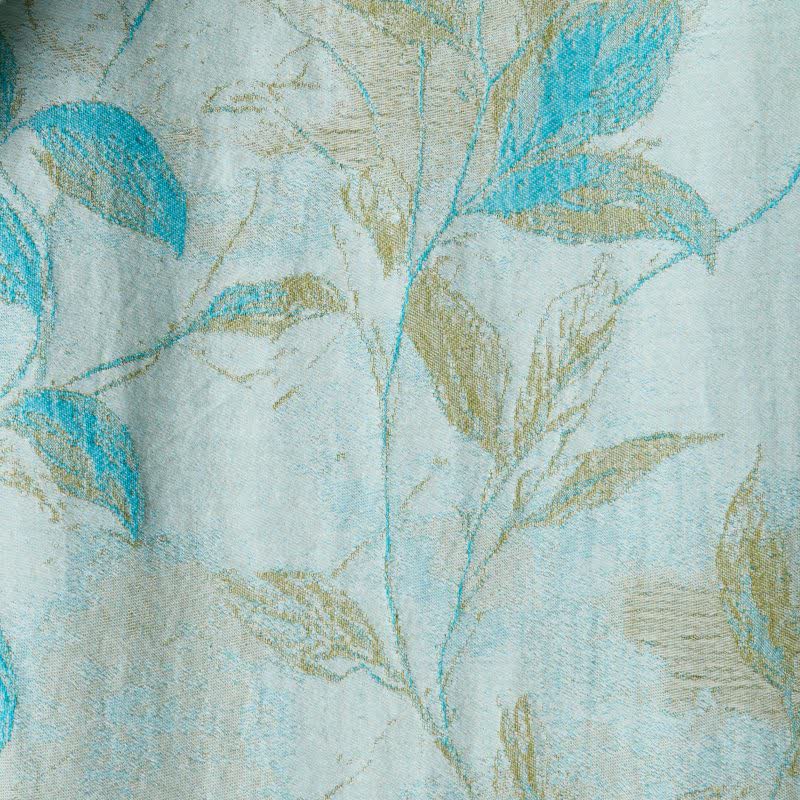 Kimono in garza di cotone con foglie naturali - image 12