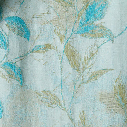 Kimono in garza di cotone con foglie naturali - image 12