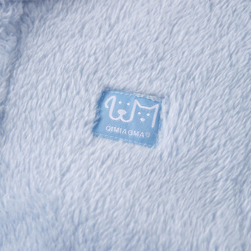 Completo da notte in peluche per bambini con bottoni solidi - image 7