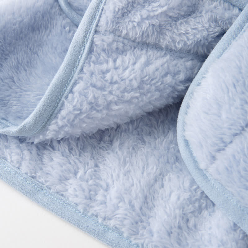 Completo da notte in peluche per bambini con bottoni solidi - image 9