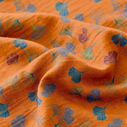 Copriletto jacquard in garza di cotone Ginkgo Biloba - image 7