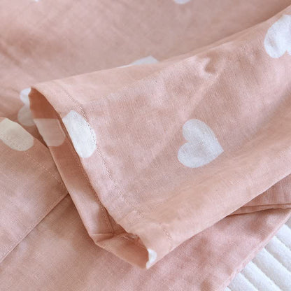 Accappatoio Kimono in Garza di Cotone a Cuore - image 8