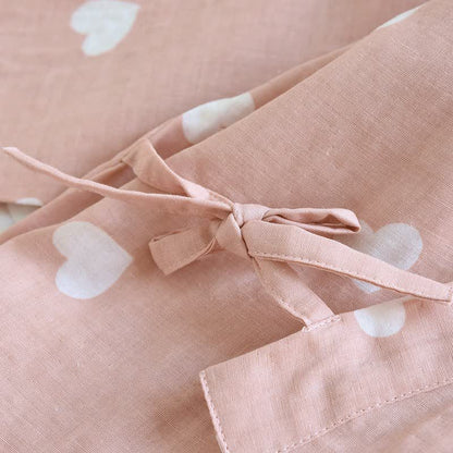 Accappatoio Kimono in Garza di Cotone a Cuore - image 6