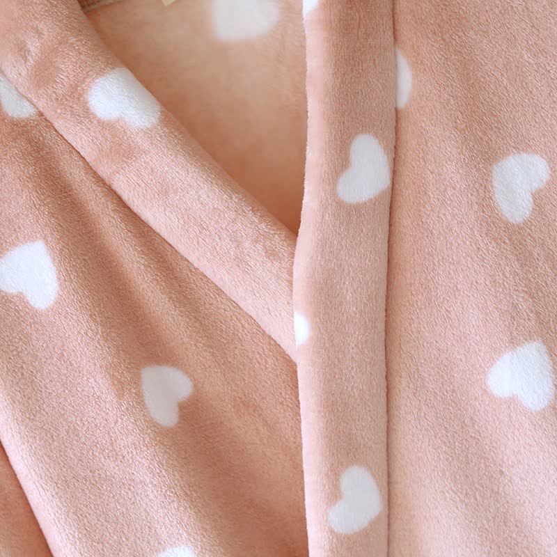 Kimono in peluche a forma di cuore abbinato per coppie - image 7