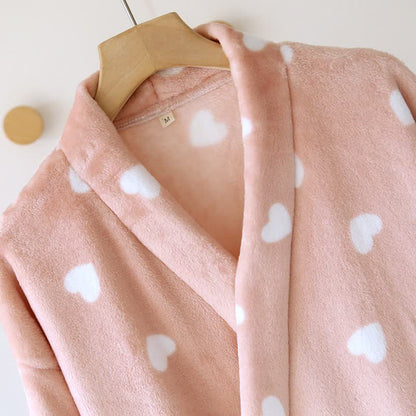 Kimono in peluche a forma di cuore abbinato per coppie - image 6