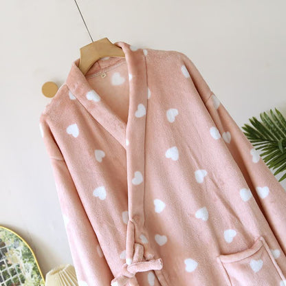 Kimono in peluche a forma di cuore abbinato per coppie - image 5