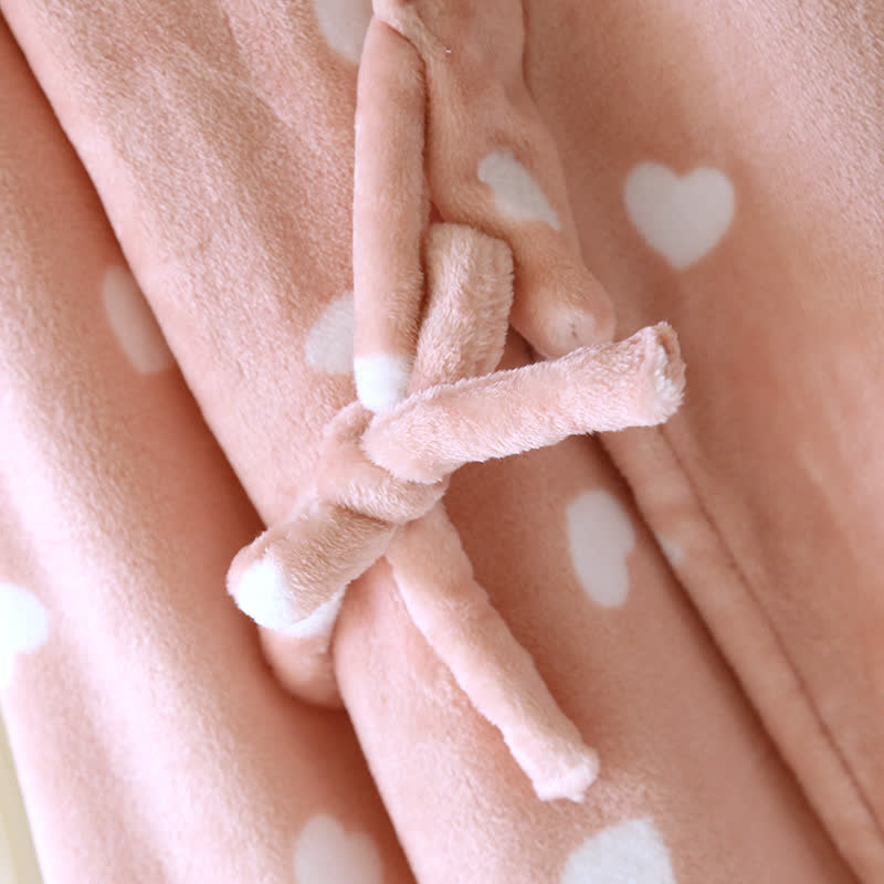 Kimono in peluche a forma di cuore abbinato per coppie - image 9
