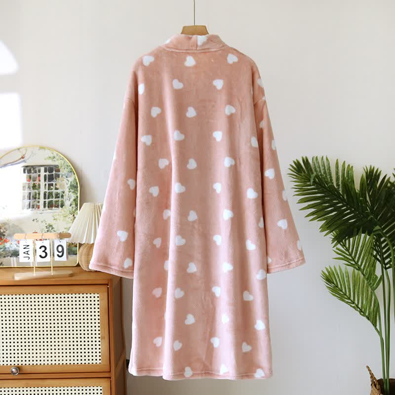 Kimono in peluche a forma di cuore abbinato per coppie - image 4