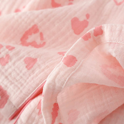Pigiama in cotone con stampa leopardata a forma di cuore - image 11
